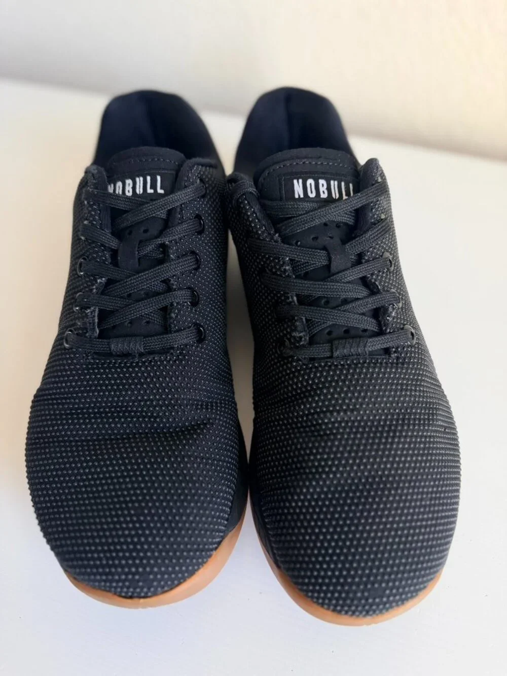 NOBULL Men’s 10 Women’s 11.5 Black Gum Trainer Cross Training Shoes (Unisex)